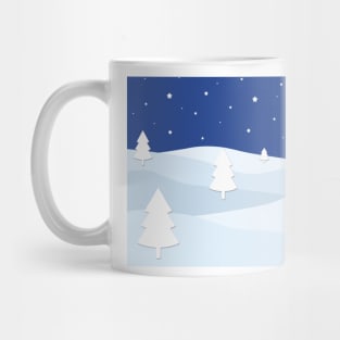 Winter starry night Mug